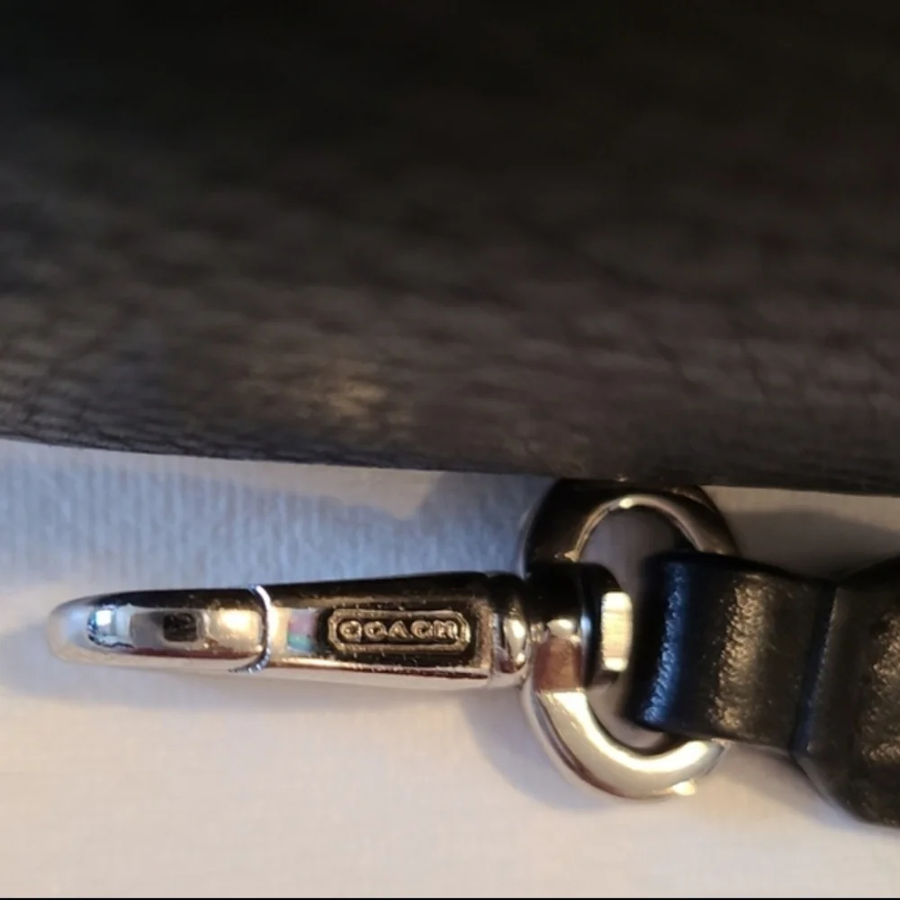 ⭐️COACH DEMI VINTAGE BLACK LEATHER SMALL SHOULDER BAG HANDBAG #9860 - Picture 8 of 11